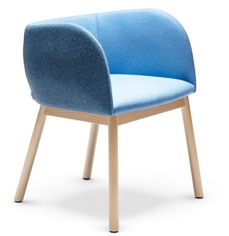 CHAIRS & MORE Кресло из ткани с подлокотниками Mousse sun-id-1420124 - Вид №2