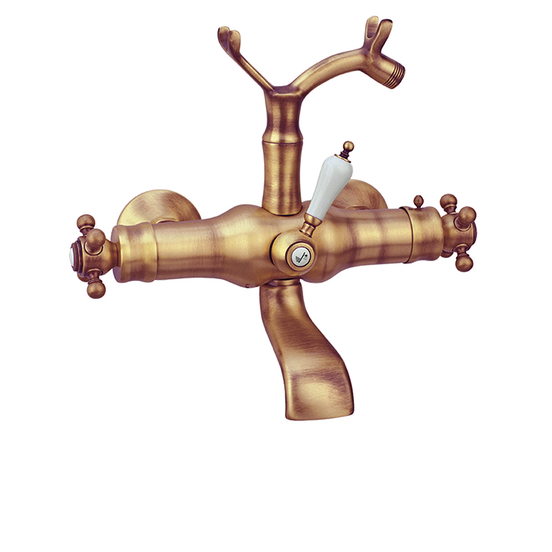 106199 PREMIUM Старый латунный 1866 термостатический ванна-душ Старая Латунь GRB MIXERS 