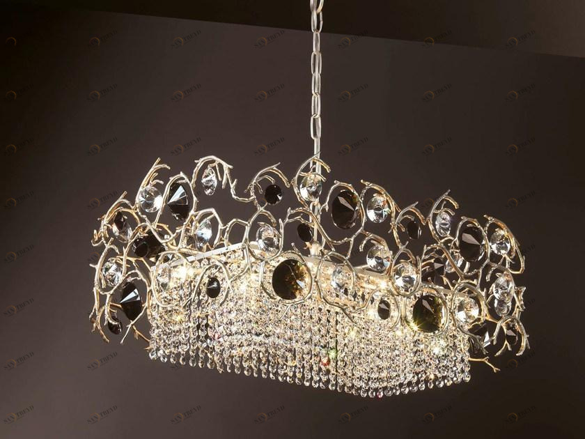 Serip Галогенный подвесной светильник из бронзы с кристаллами Diamond Ct3251/8