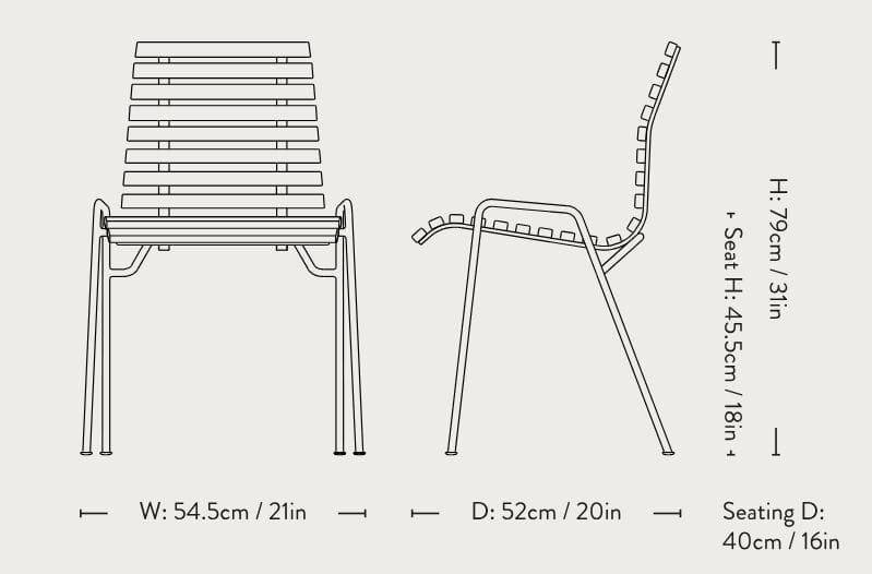 Садовое кресло из тикового дерева со встроенной подушкой &Tradition Rfh ARCH-00088700 - Вид №2