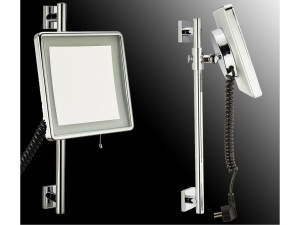 Настенное прямоугольное увеличительное зеркало