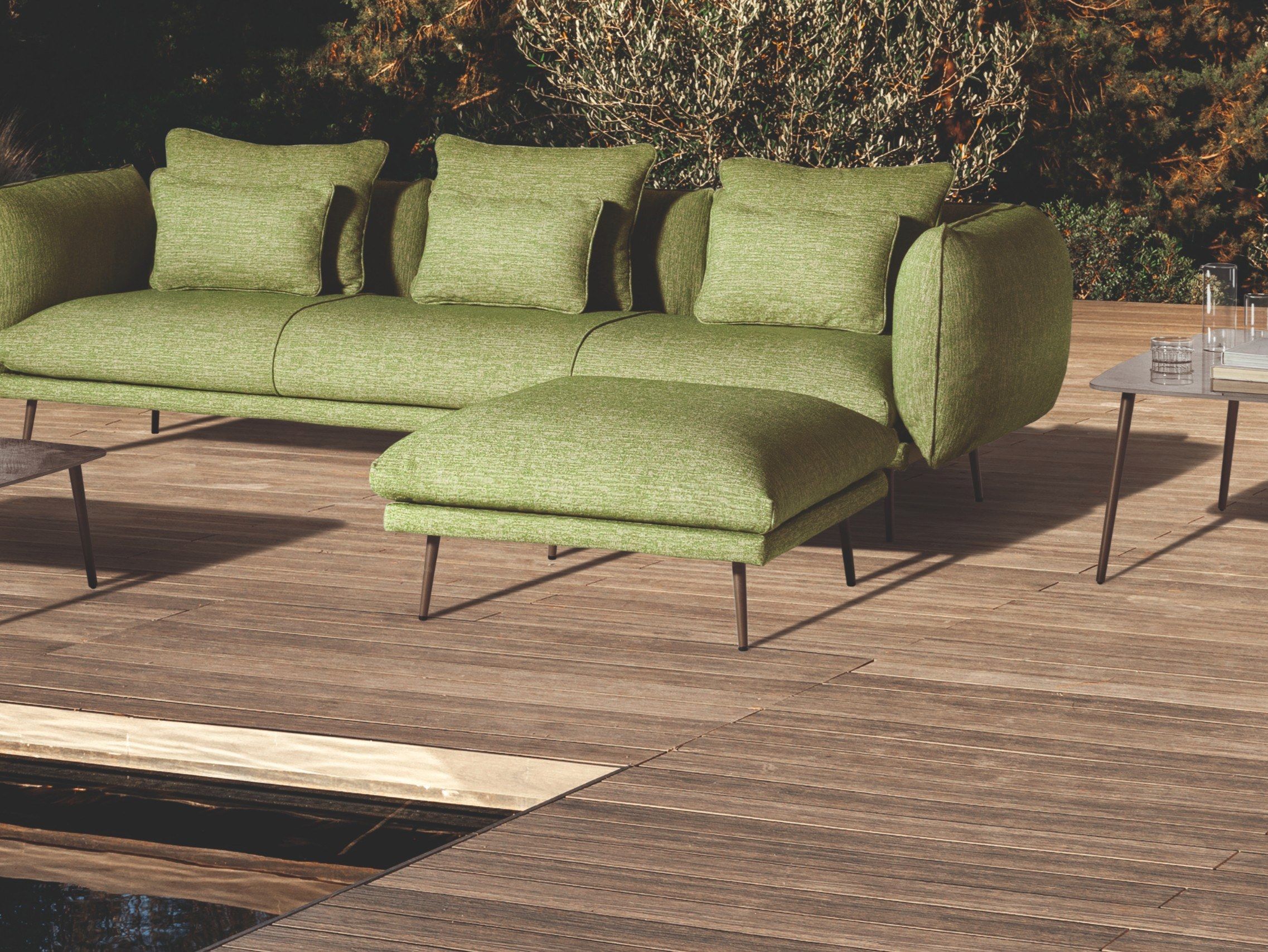 Ткань квадратный сад пуфик MY YOUR перо ARCH-00129149 - Вид №1