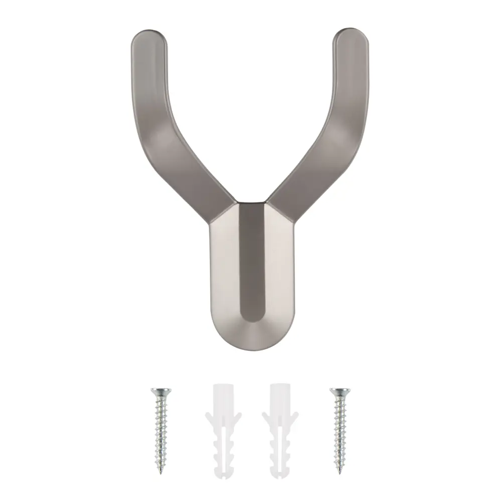 Мебельный крючок N00-N00-MB 13 см ЦАМ графит EDSON STLM-2077271 - Вид №2