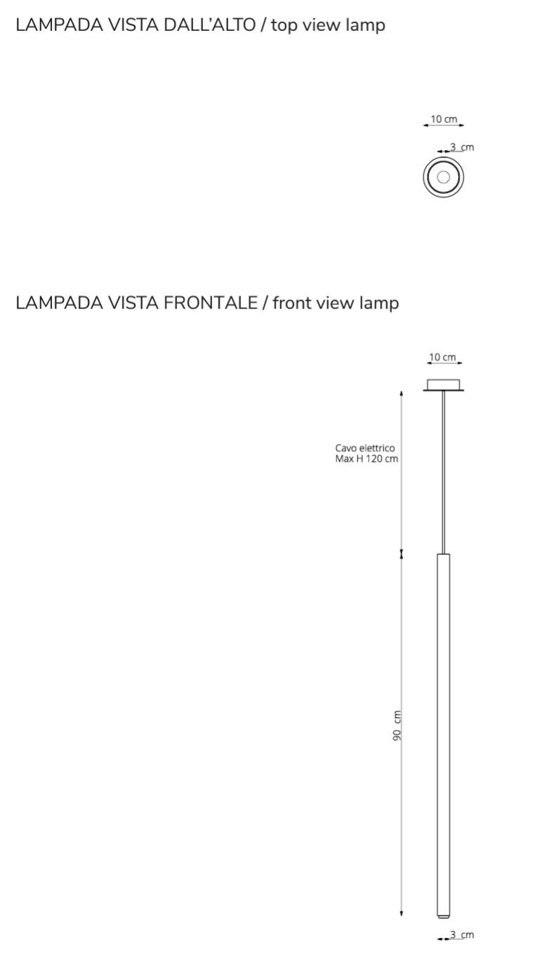 Окрашенный металлический подвесной светильник RIFLESSI стилус ARCH-00039691 - Вид №4