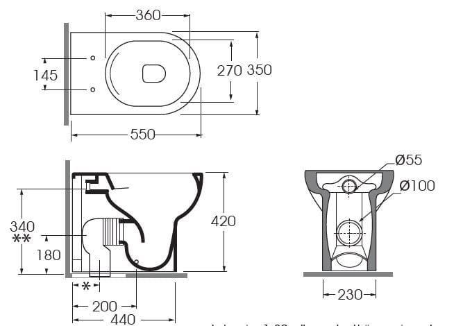Керамический туалет Azzurra Ceramica облако ARCH-00135604 - Вид №18