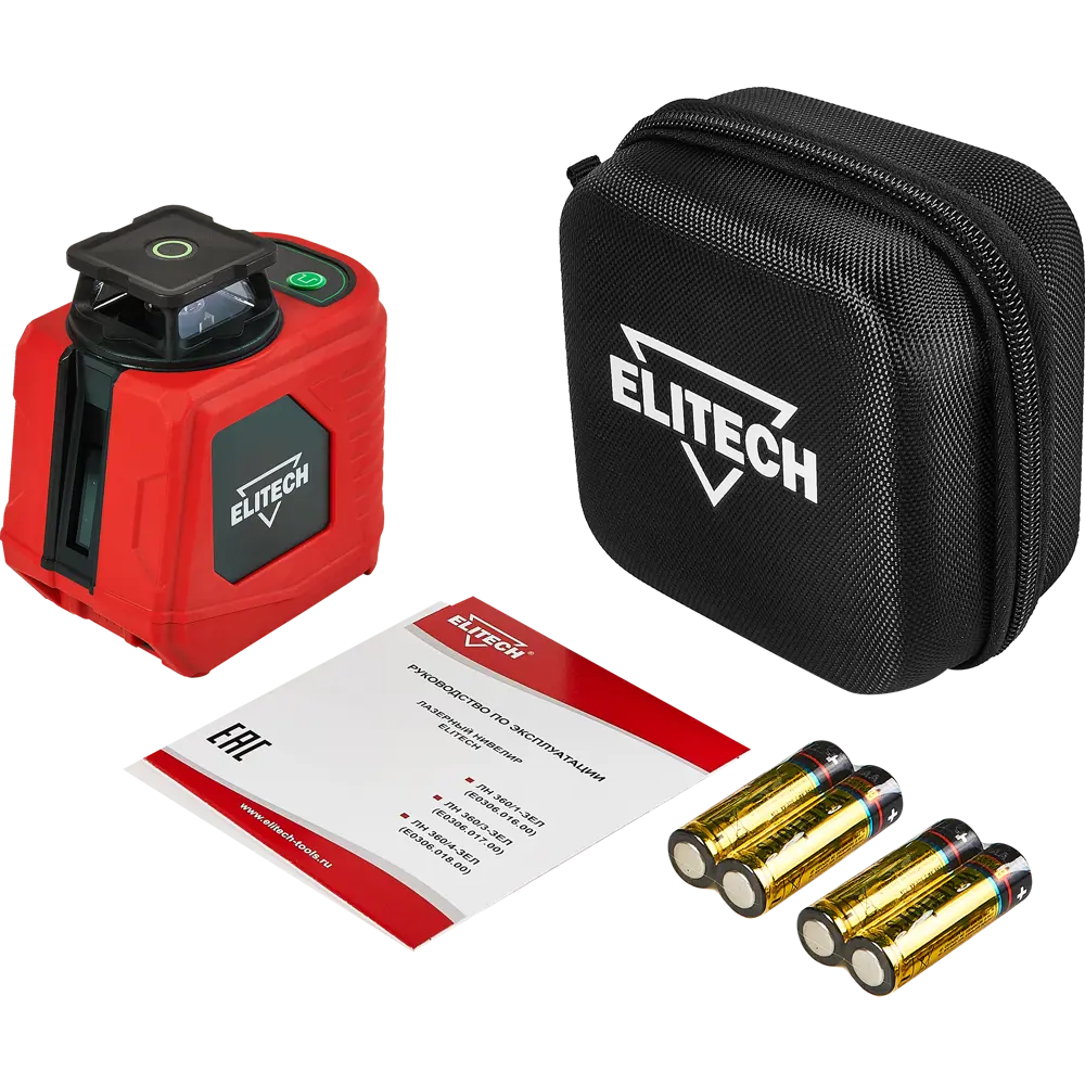 Уровень лазерный Elitech ЛН360/1-ЗЕЛ E0306.016.00 зеленый луч, 25 м STLM-2154221 - Вид №4