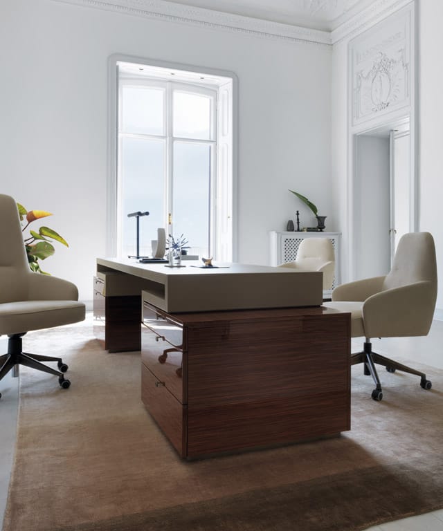 Исполнительный стол из розового дерева с ящиками OAK Милан ARCH-00004739 - Вид №1