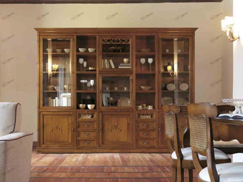 Arvestyle Книжный шкаф из массива дерева с ящиками Fenice Fn-0441