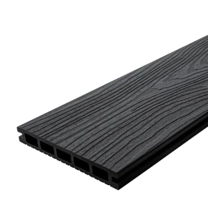 Террасная доска ДПК T-Decks цвет Графит 150x20x3000 мм двусторонняя вельвет/структура древесины 0.45 м²
