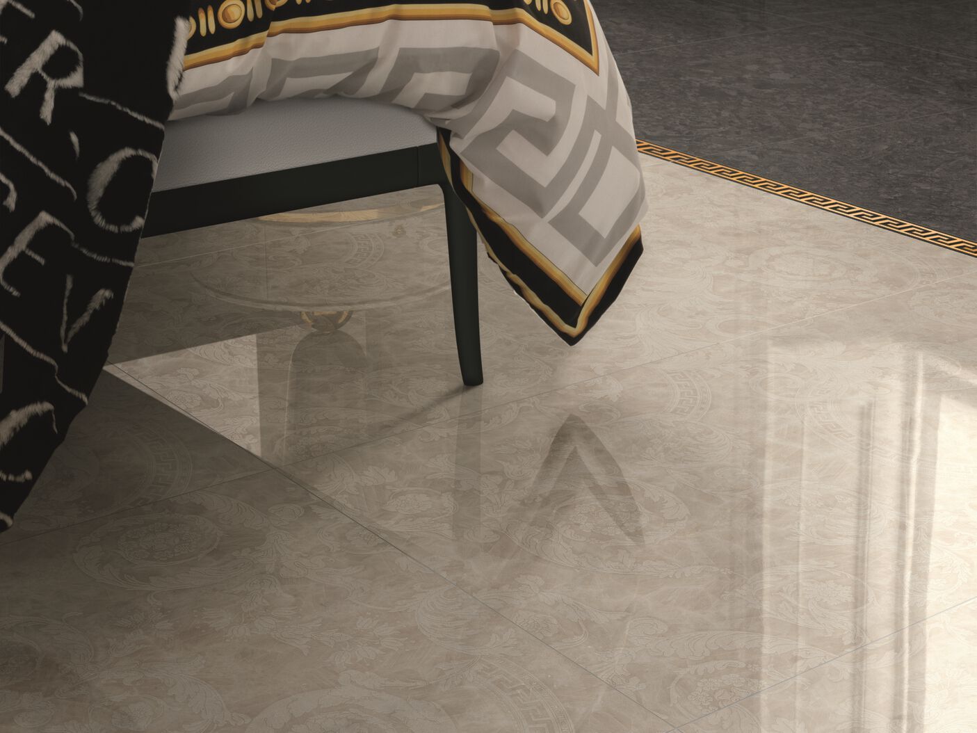 Пол / керамогранит Versace Ceramics метеорит ARCH-00126220