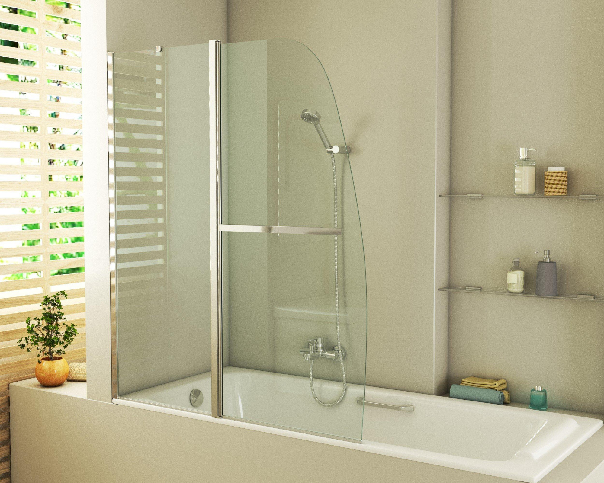 GR-100/2 Душевое ограждения на борт вынны Grossman Китай 