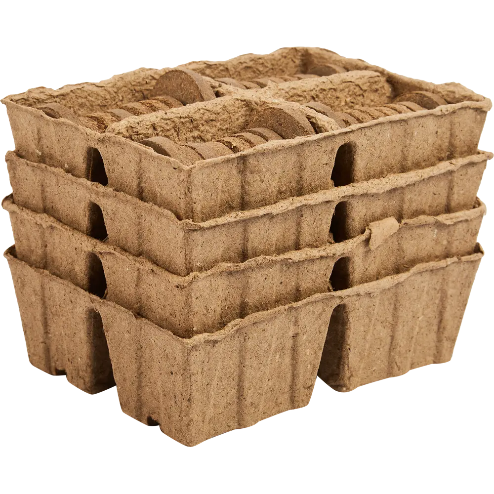 Кассета рассадная 4 ячейки с торфяными таблетками, 4 шт Santreyd STLM-2107897 - Вид №4