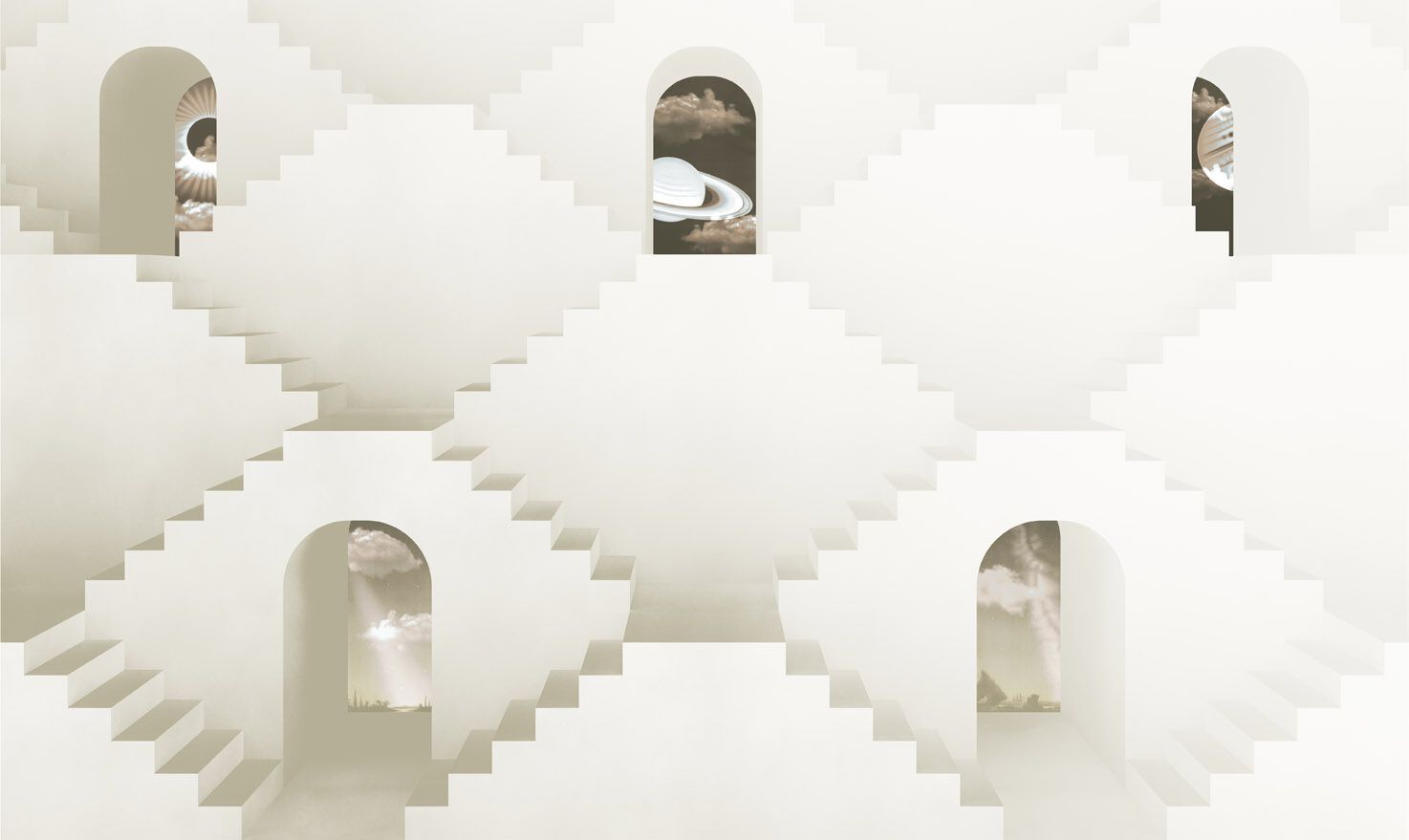 Обои с рисунком Jannelli&Volpi SCORCI PLANETARI ARCH-00114847 - Вид №2