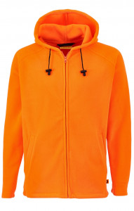 61307 Толстовка флисовая с капюшоном оранжевая  Одежда для промоакций  размер 64-66/170-176