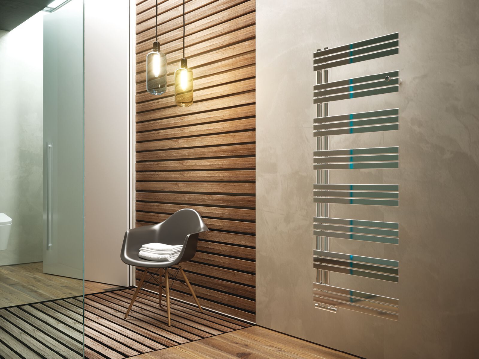 Вертикальный полотенцесушитель с горячей водой Cordivari Design Inox Style ARCH-00092667 - Вид №2