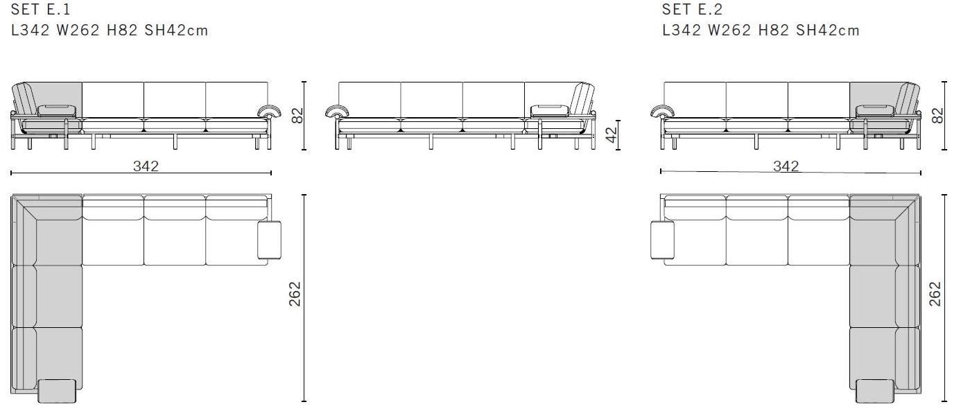 District Eight Модульный диван в дубе Stilt M2016  - Вид №12