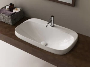 Накладная раковина на столешницу  овальная Scarabeo Ceramiche Moon