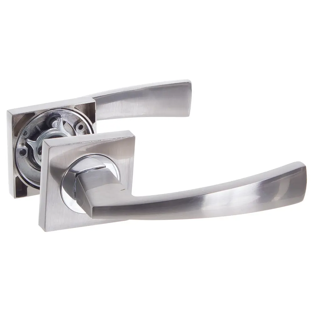 Дверная ручка Inspire «SQ Beam», без запирания, комплект, цвет никель STLM-2075901 - Вид №1