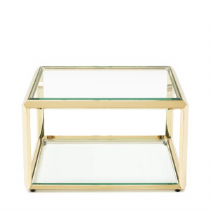 450279-D2 ABHIKA ПРИБОРНЫЙ СТОЛ FORTUNE H37 59X37 CLEAR/GOLD