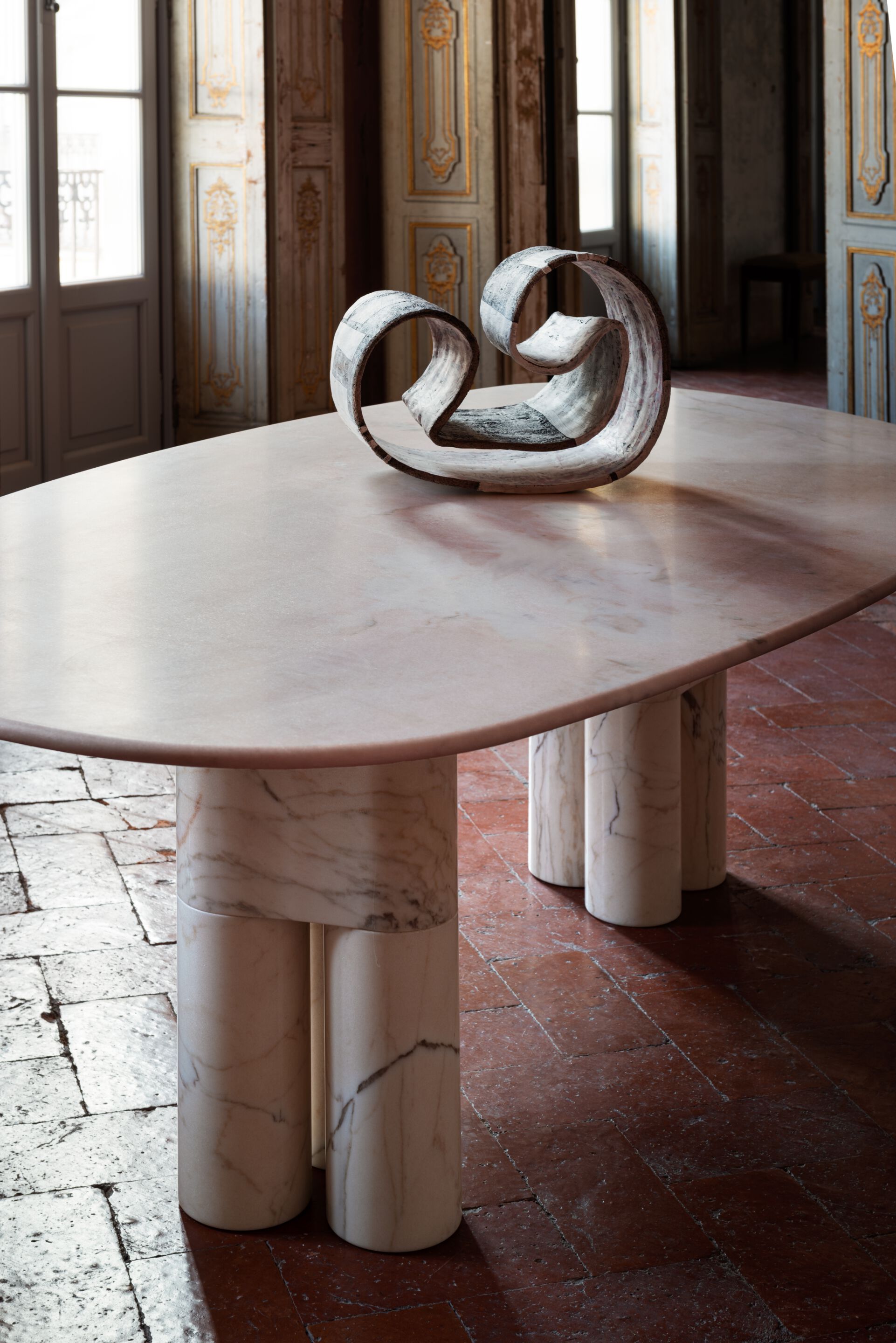 Мраморный обеденный стол GHIDINI1961 Tria ARCH-00125602 - Вид №1