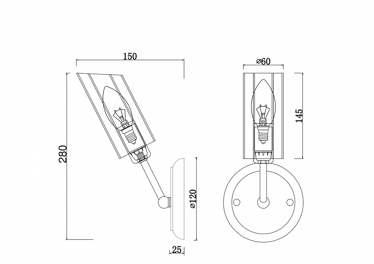 Бра настенное хром Alma FR5098WL-01CH FREYA MODERN 00-3957432 Хром - Вид №2