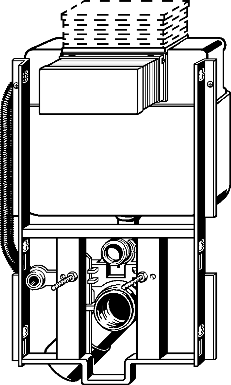 Системная техника  Steptec  Элементы для унитазов, модули для унитазов  Сверху VIEGA 718 978 1) Модель 8430.18 Santreyd  - Вид №1