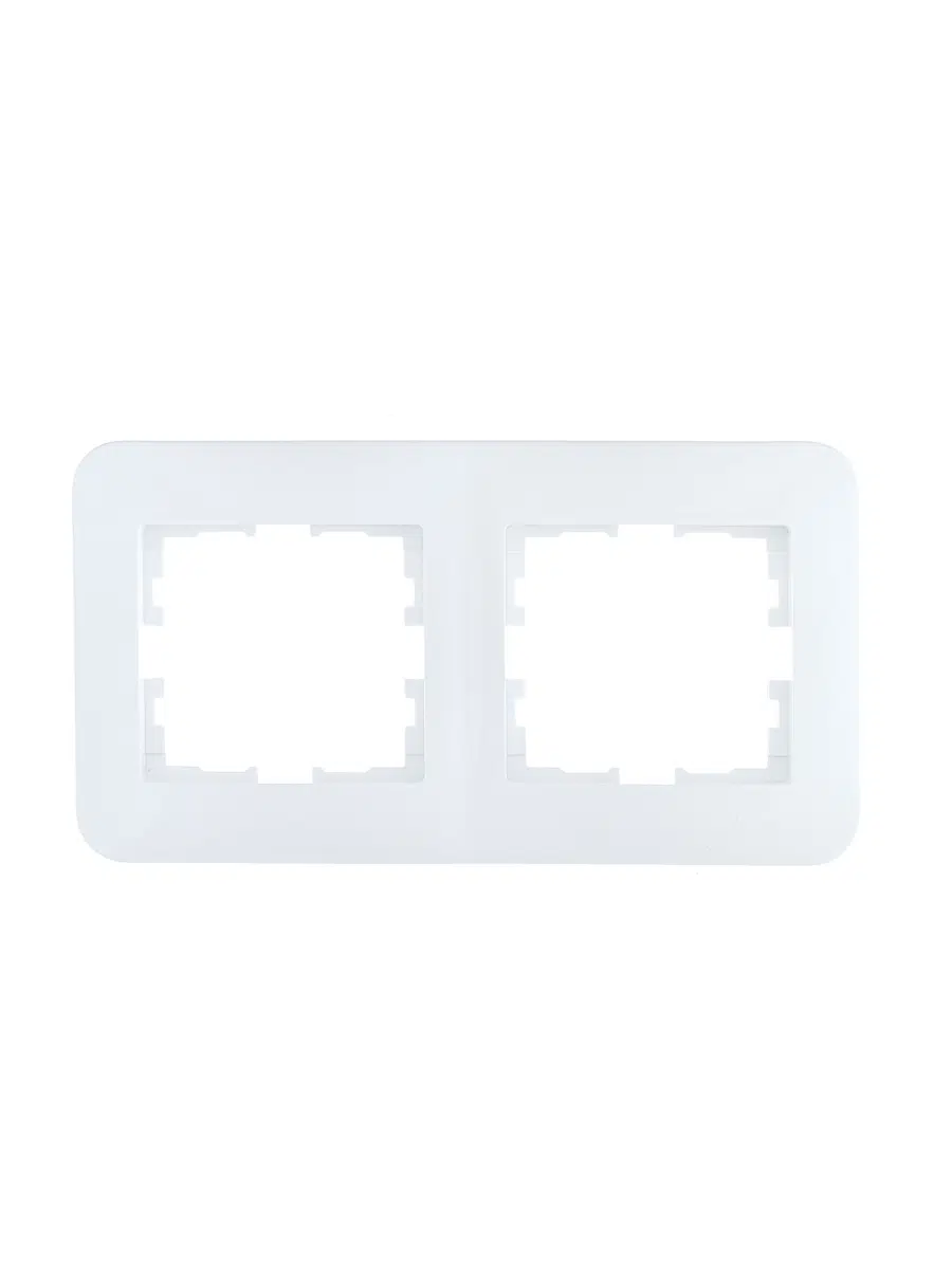 ASTI Рамка 2-ая горизонтальная б/вст белая LEZARD 7081-0200-147 - Вид №1