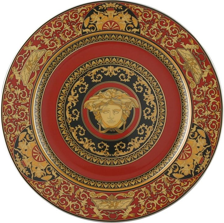 31445 Rosenthal Versace Тарелка подстановочная Rosenthal Versace Медуза 30см, фарфор Фарфор 