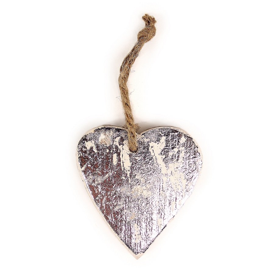 Набор елочных украшений деревянных в подарочной коробке "Звезды, ели, сердца серебряные" Silver star ENJOYME  253087 Серебро  - Вид №7