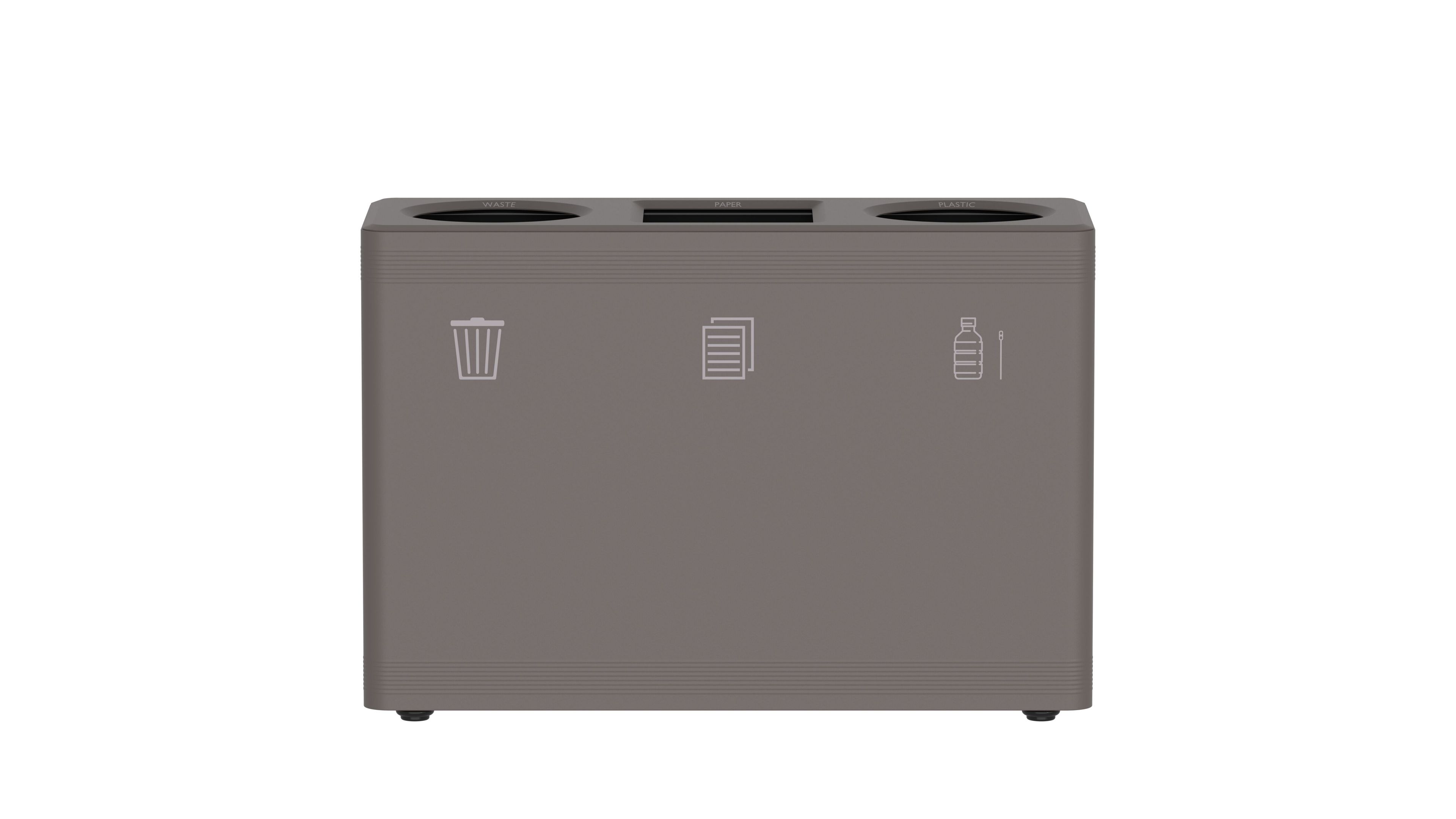 Стальная стойка для мусора с порошковым покрытием с крышкой FUNCTIONALS DITCH ARCH-00011679 - Вид №45