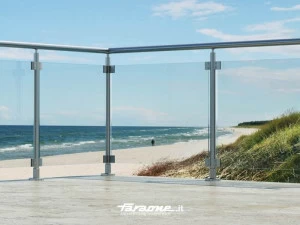 FARAONE Парапет из алюминия и стекла