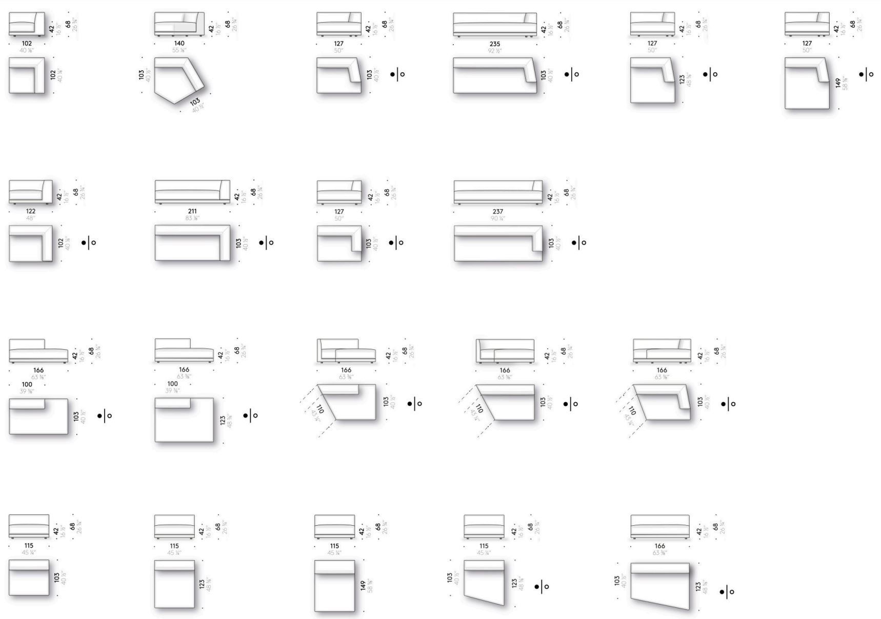 Модульный тканевый диван DE PADOVA Альберезе ARCH-00134115 - Вид №11