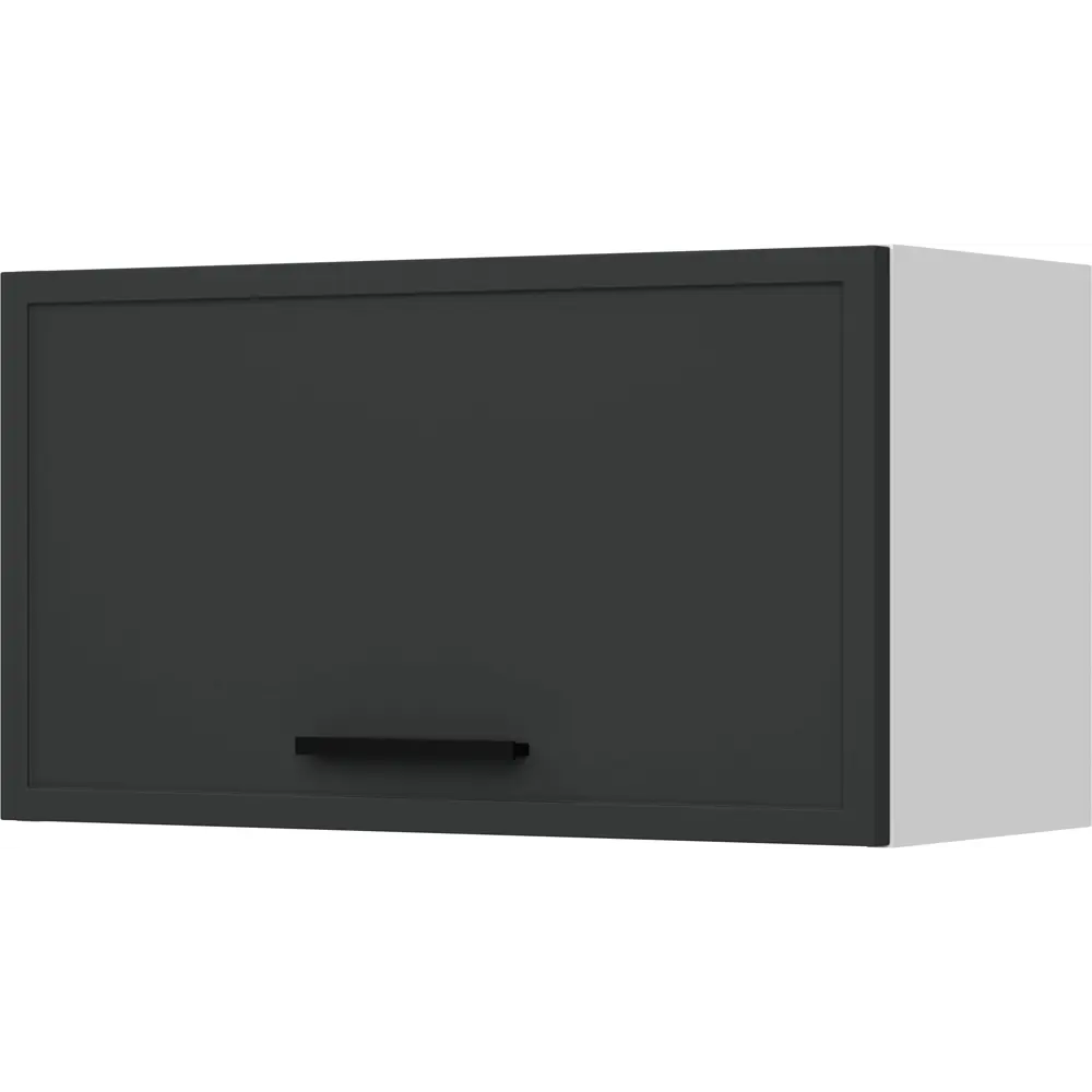 Кухонный шкаф навесной над вытяжкой Неро 60x33.8x29 см МДФ цвет графит DELINIA STLM-2090504 - Вид №1