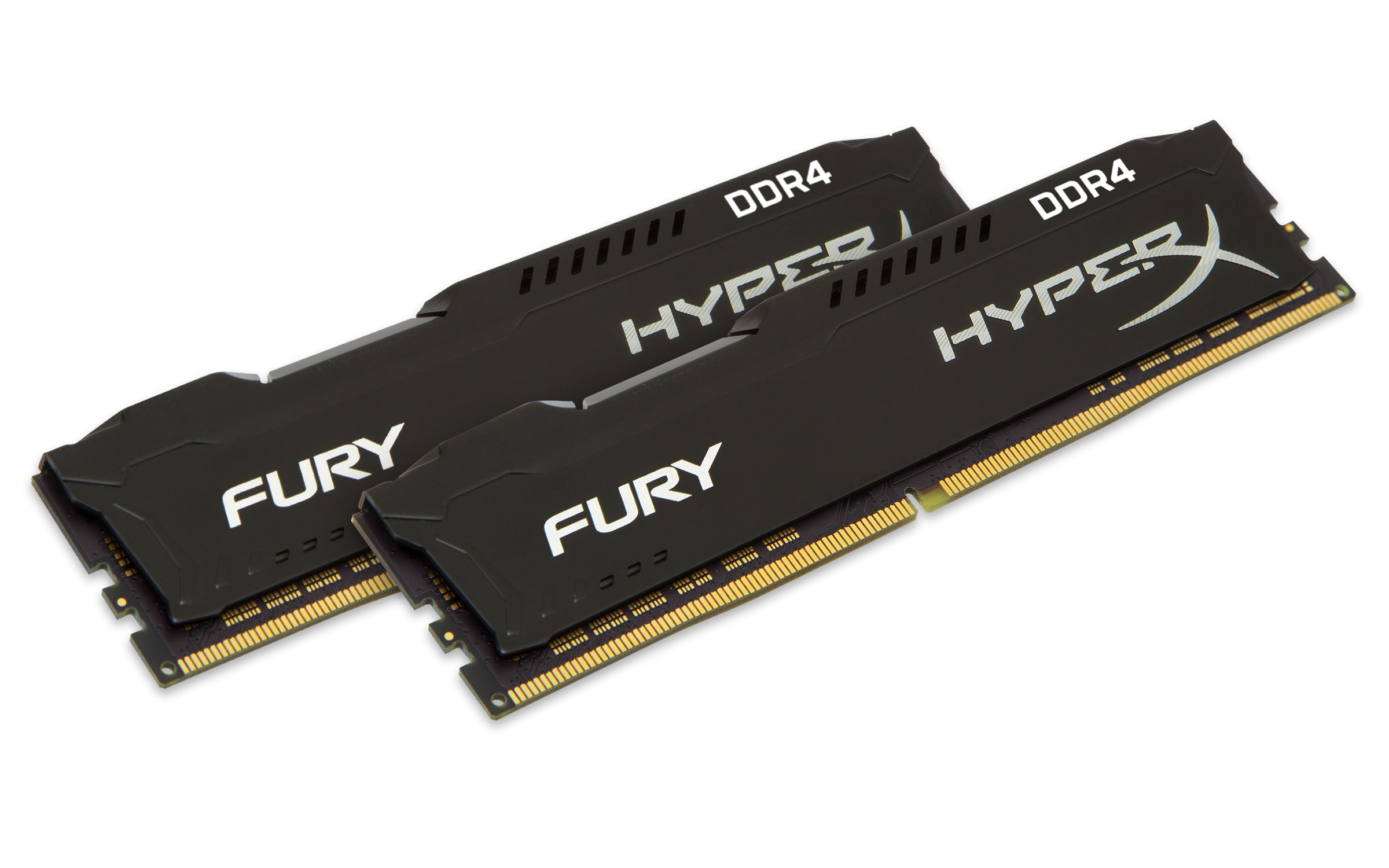 HX426C16FBK2/32 32gb 2666mhz ddr4 cl16 dimm (kit of 2) hyperx fury black Kingston Santreyd  - Вид №1