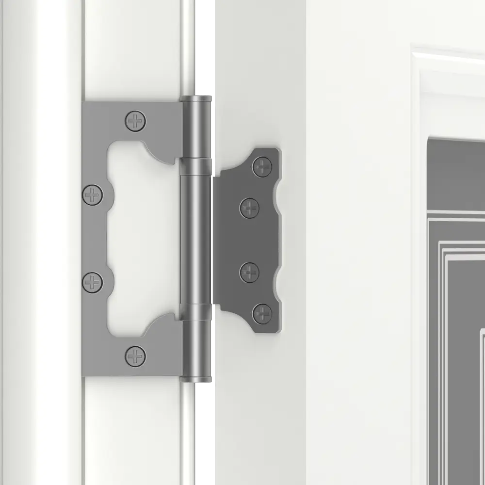 Межкомнатная дверь Скин 4 с матовым стеклом - белая эмаль 40×200 см 85683334 Santreyd STLM-1584630 - Вид №3