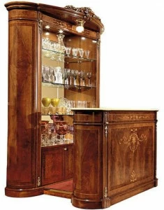 Barnini Oseo Барный шкаф из фанерованной древесины Reggenza 714