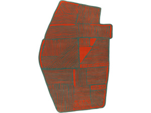 Шерстяной ковер с геометрическим рисунком