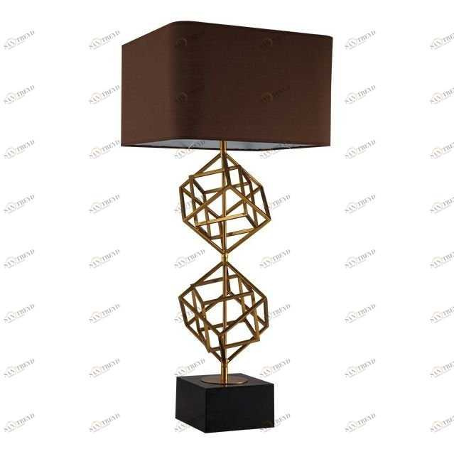 Настольная лампа 92х40 см латунь Matrix 1 brass KM0282T-1 brass DELIGHT COLLECTION  00-3882451 Бронза;черный 