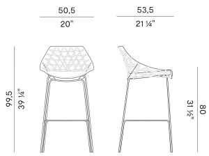Сад ткань плетеный высокий стул со спинкой