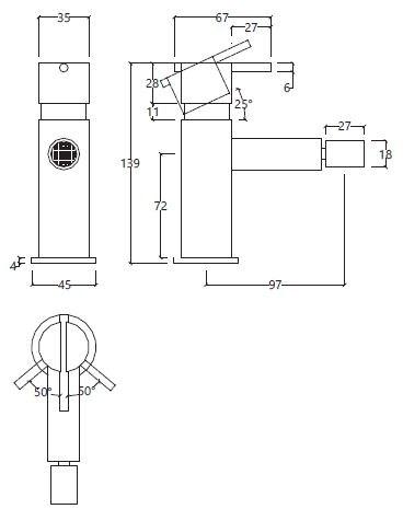 Water Evolution Смеситель для биде из нержавеющей стали S22 sun-id-1353589 - Вид №2