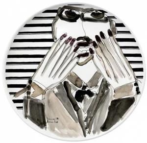 Kiasmo Керамическая тарелка Portrait K+mp3