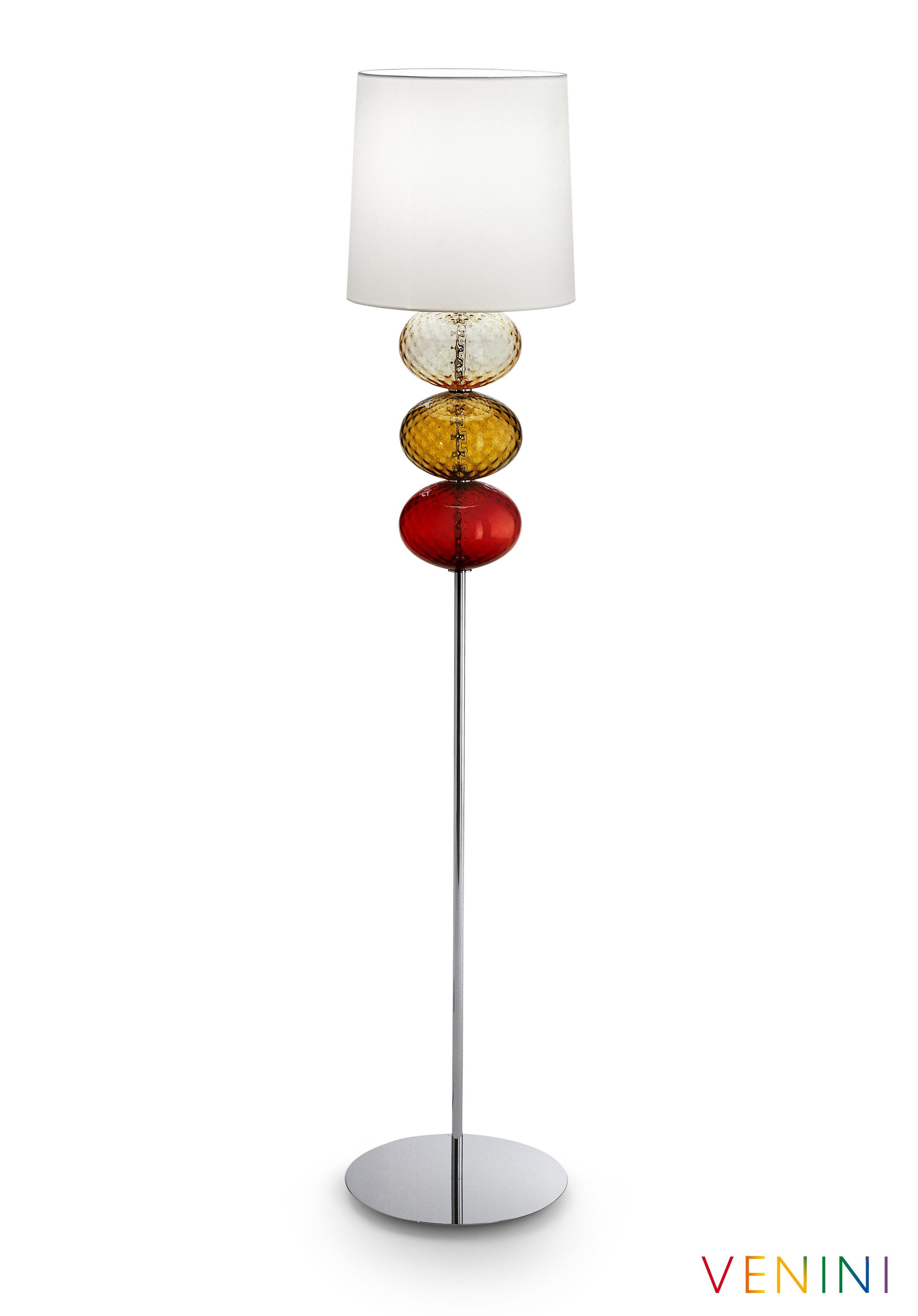 Напольная лампа из дутого стекла с тканевым абажуром VENINI Abat-Jour ARCH-00128622 - Вид №3