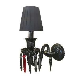Бра Baccarat 1 black от Delight Collection DELIGHT COLLECTION  245981 Прозрачный;черный