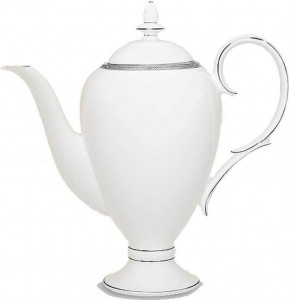 32058 Noritake Кофейник Noritake "Рочель,платиновый кант" 1,1л Фарфор костяной