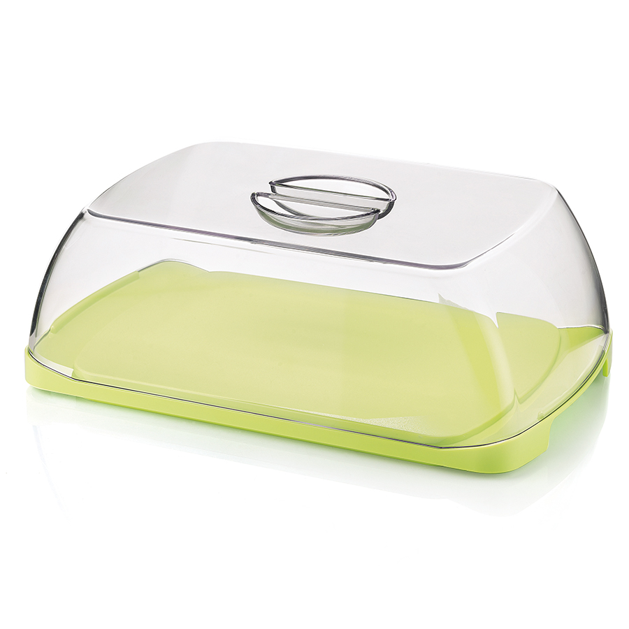 13875084 Блюдо для сыра с крышкой forme casa зелёное Guzzini 