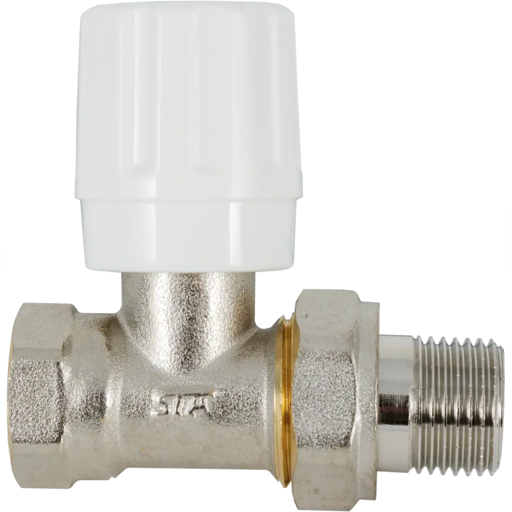 Вентиль регулирующий для радиатора прямой 1/2" БИЗОН STLM-2113018 - Вид №1