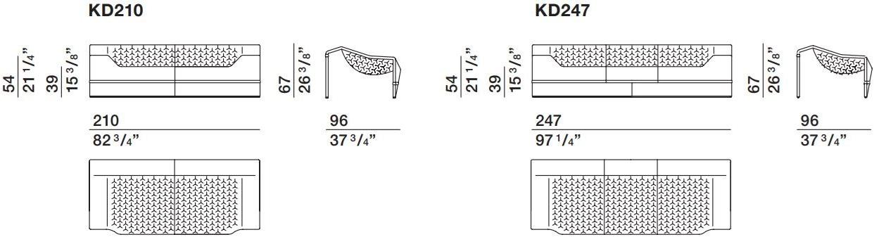 Molteni & C. Кожаный диван Skin sun-id-1495213 - Вид №4