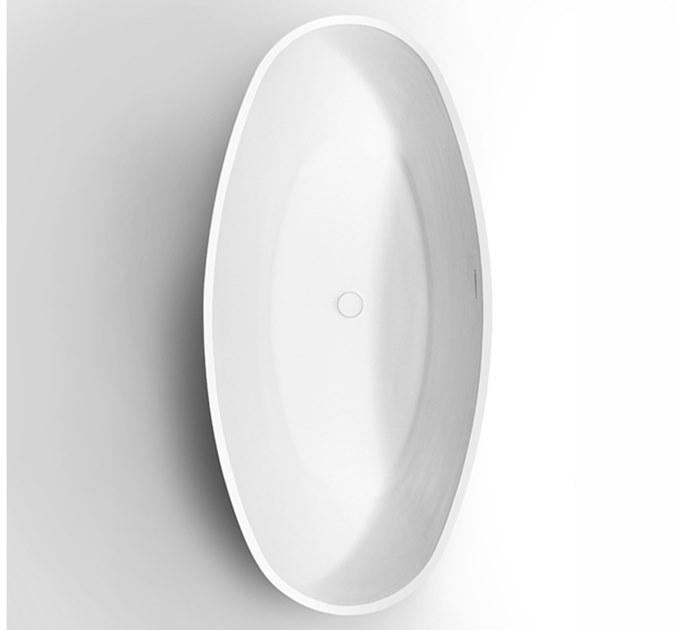 Blu Bathworks® Отдельностоящая овальная ванна цвета blue ∙ stone ™ Halo Bt0408.02 - Вид №1