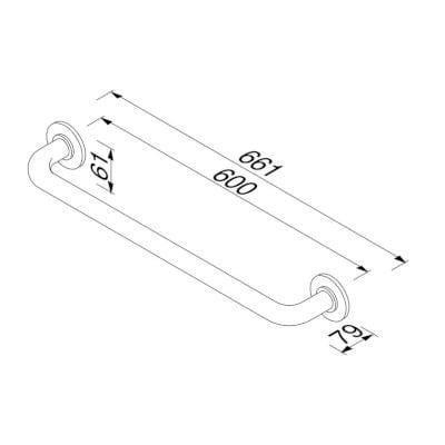 Металлический бар отель полотенце держатель Geesa ARCH-00021400