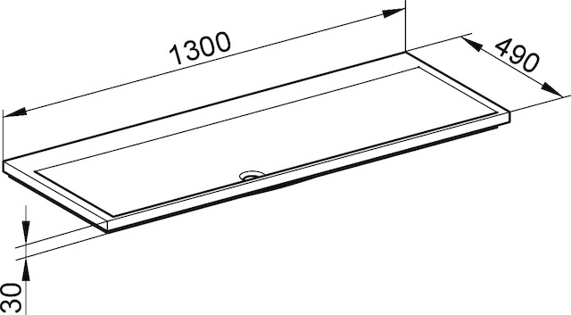 34081311300 Умывальник из минерального литья KEUCO Royal Reflex - Вид №3